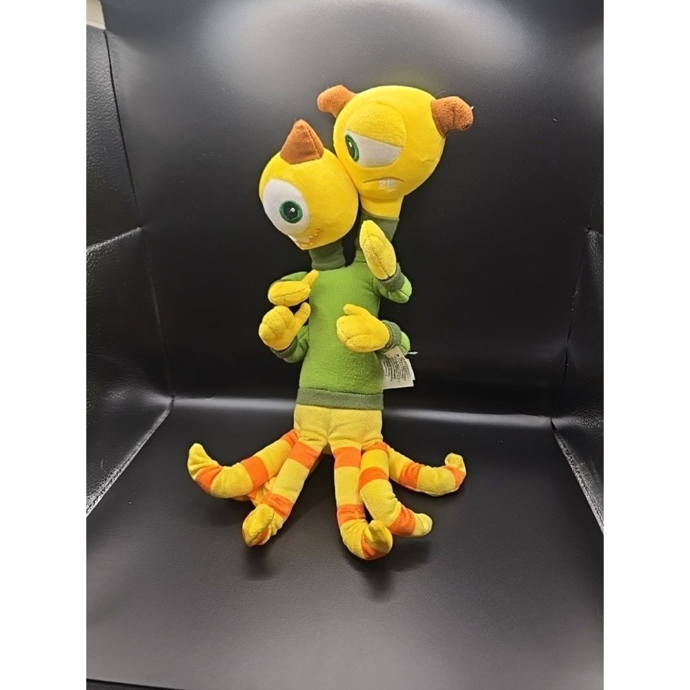 Disney Store Stamped Monsters Inc University Terry Terri 16" Plush Stuffed